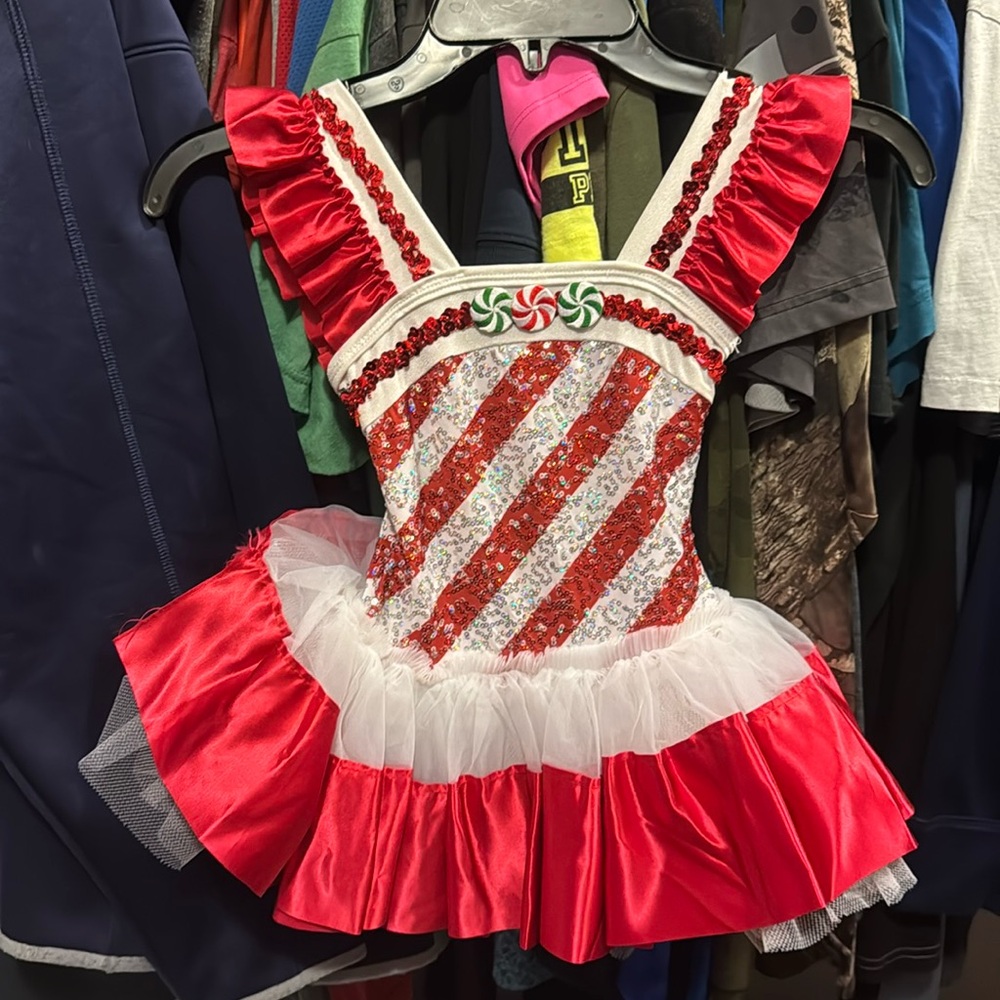 Candy Cane Costume Dress for your little! Curtain Call Like New ❤️ F2